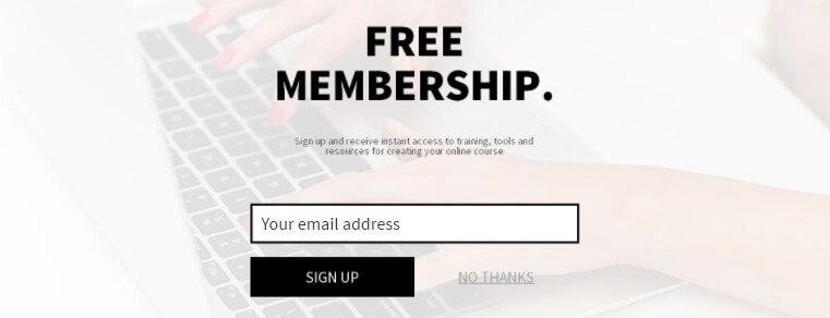 email opt-in for website membership