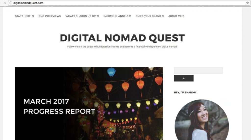 digital nomad quest blog income report